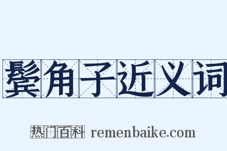鬓角子近义词是什么意思的图片